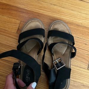 Black sandals for sale